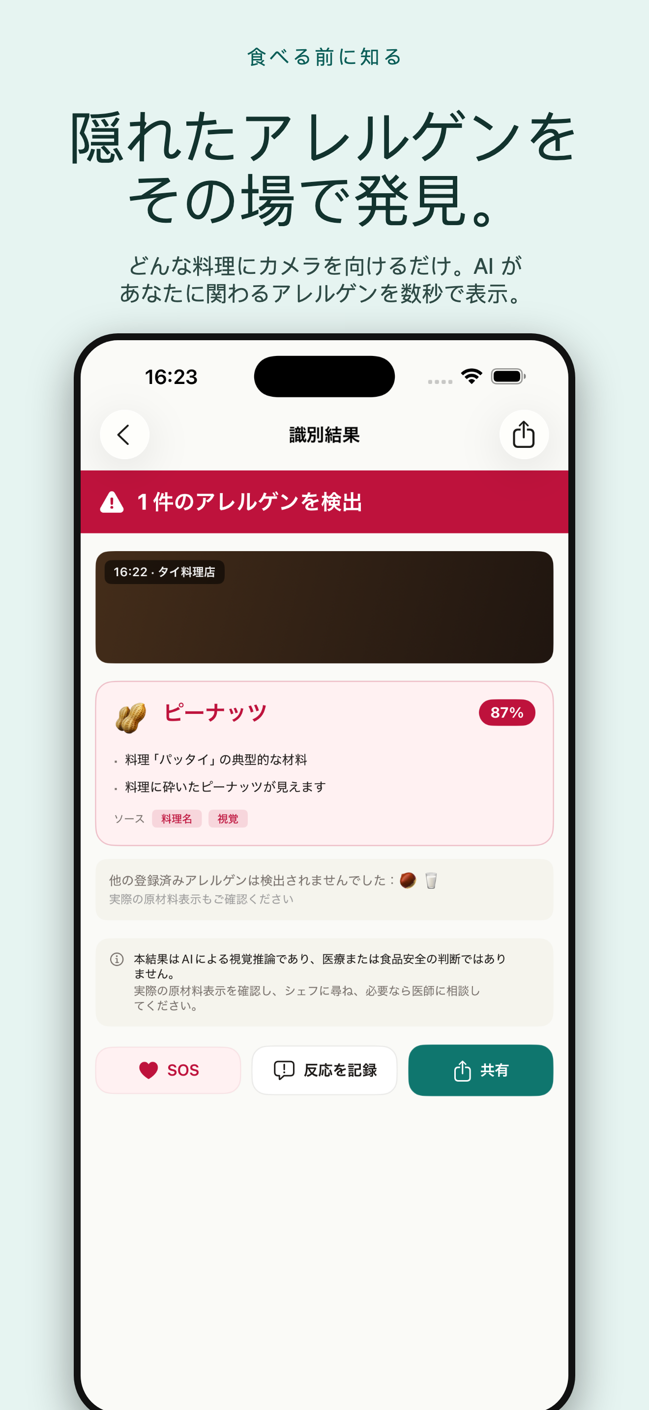 AllergyLens：アレルゲン検出 — 1