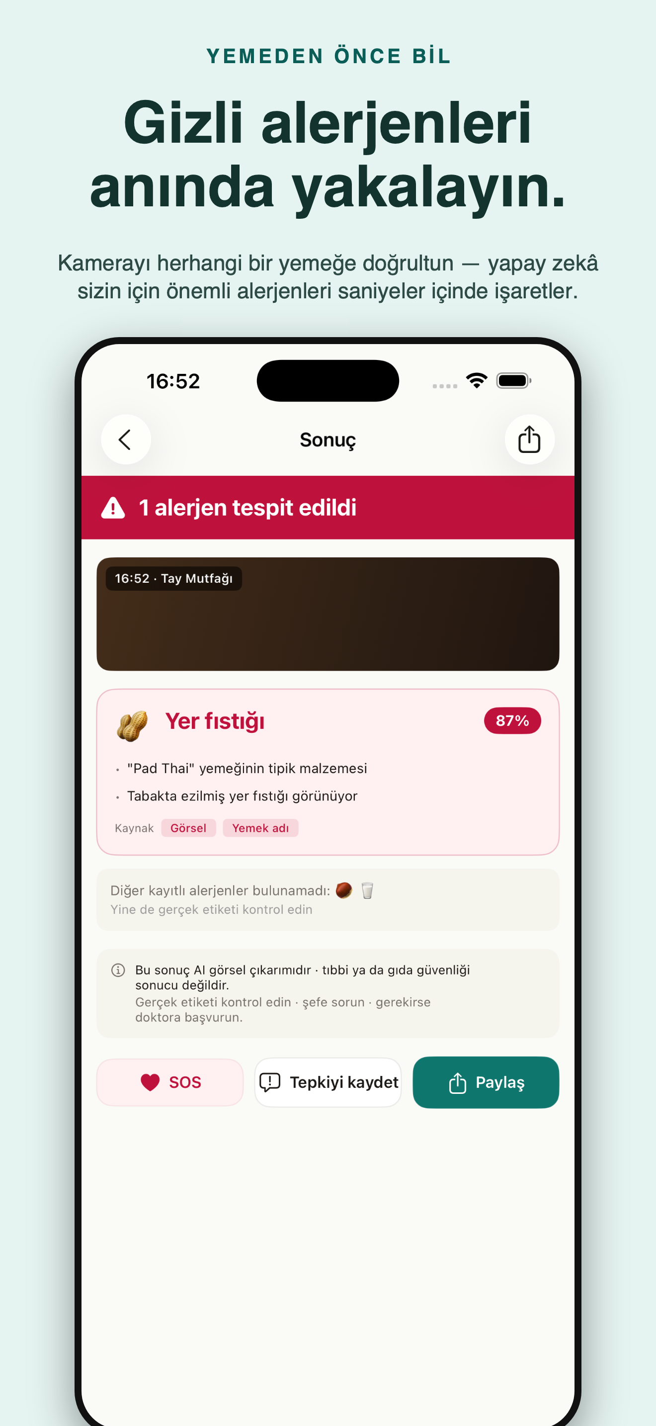AllergyLens: Alerjen Tarayıcı — 1