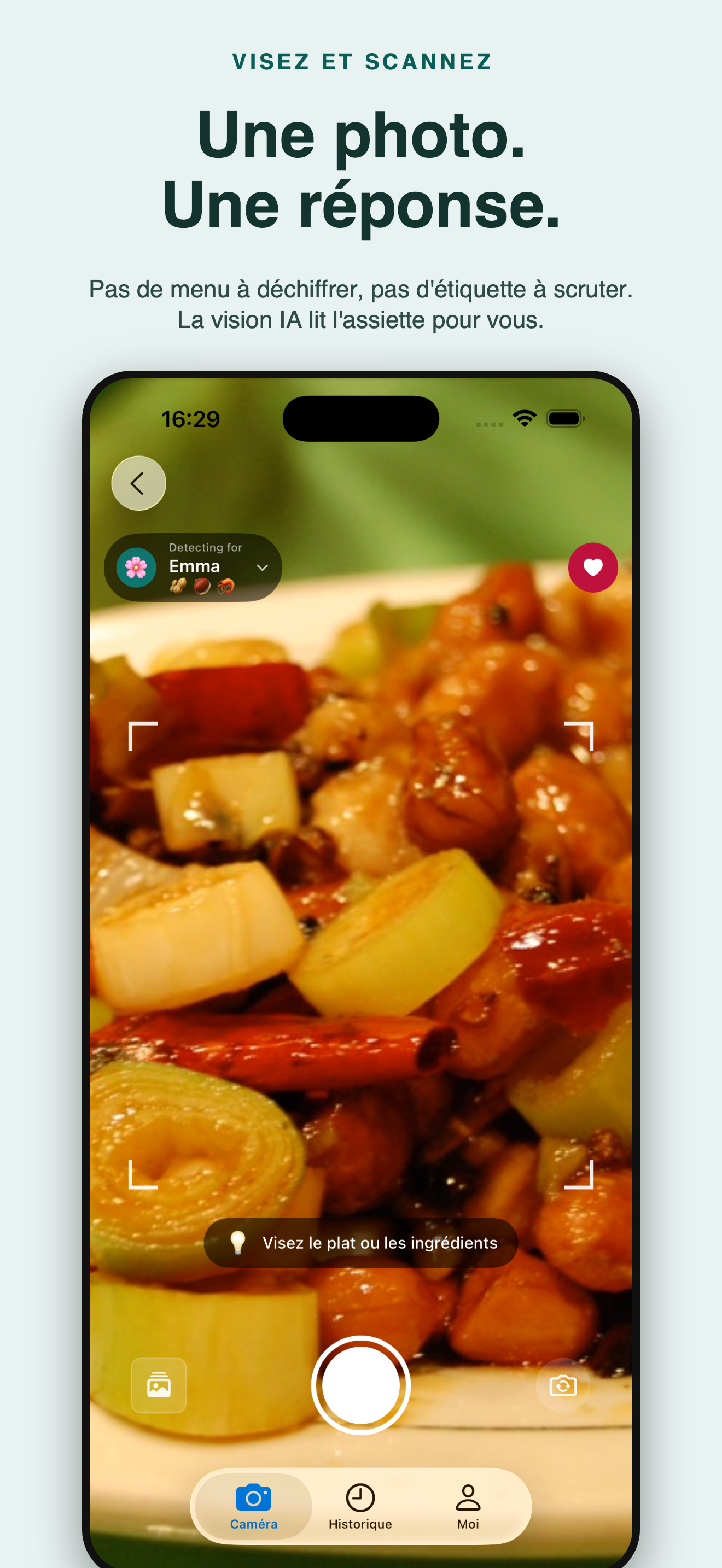 AllergyLens : scan allergènes — 2