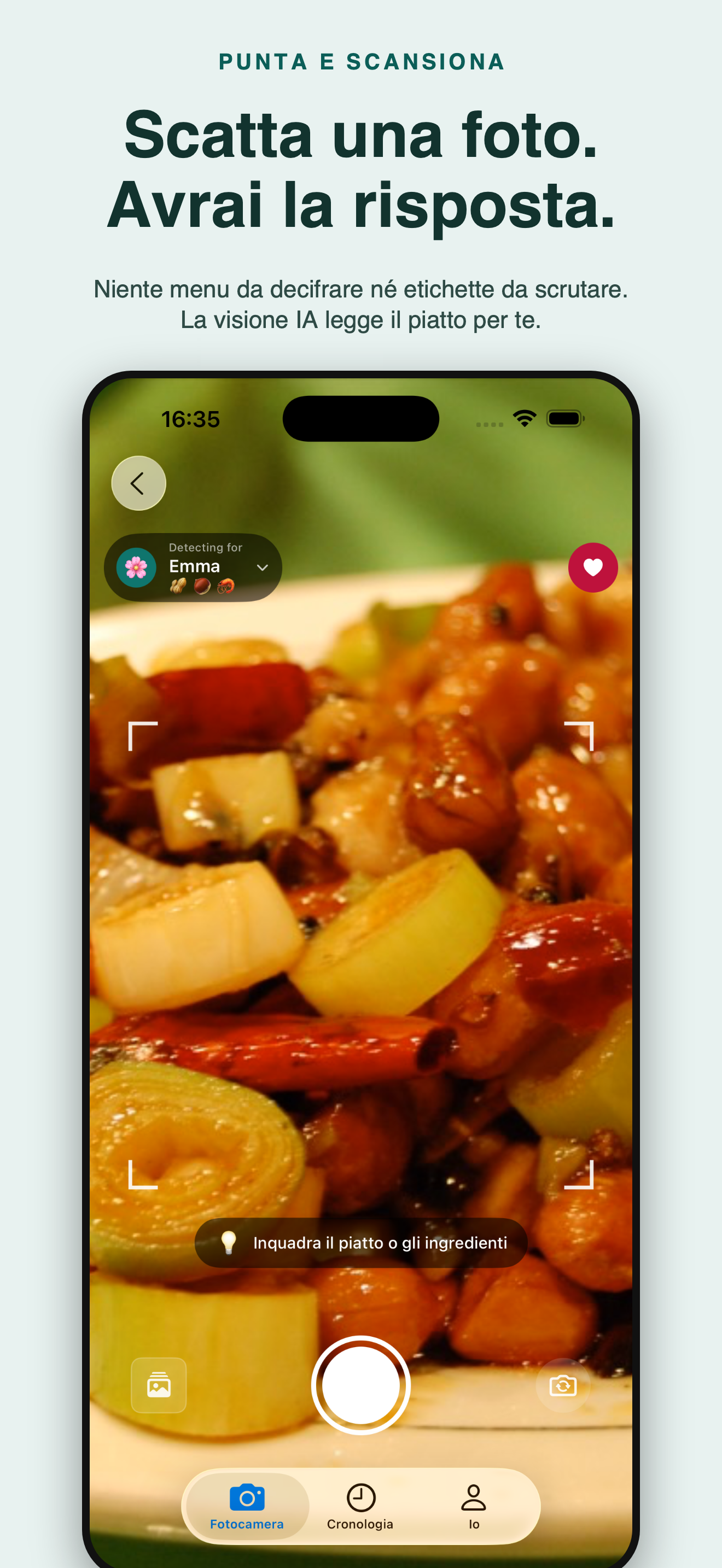 AllergyLens: scanner allergeni — 2