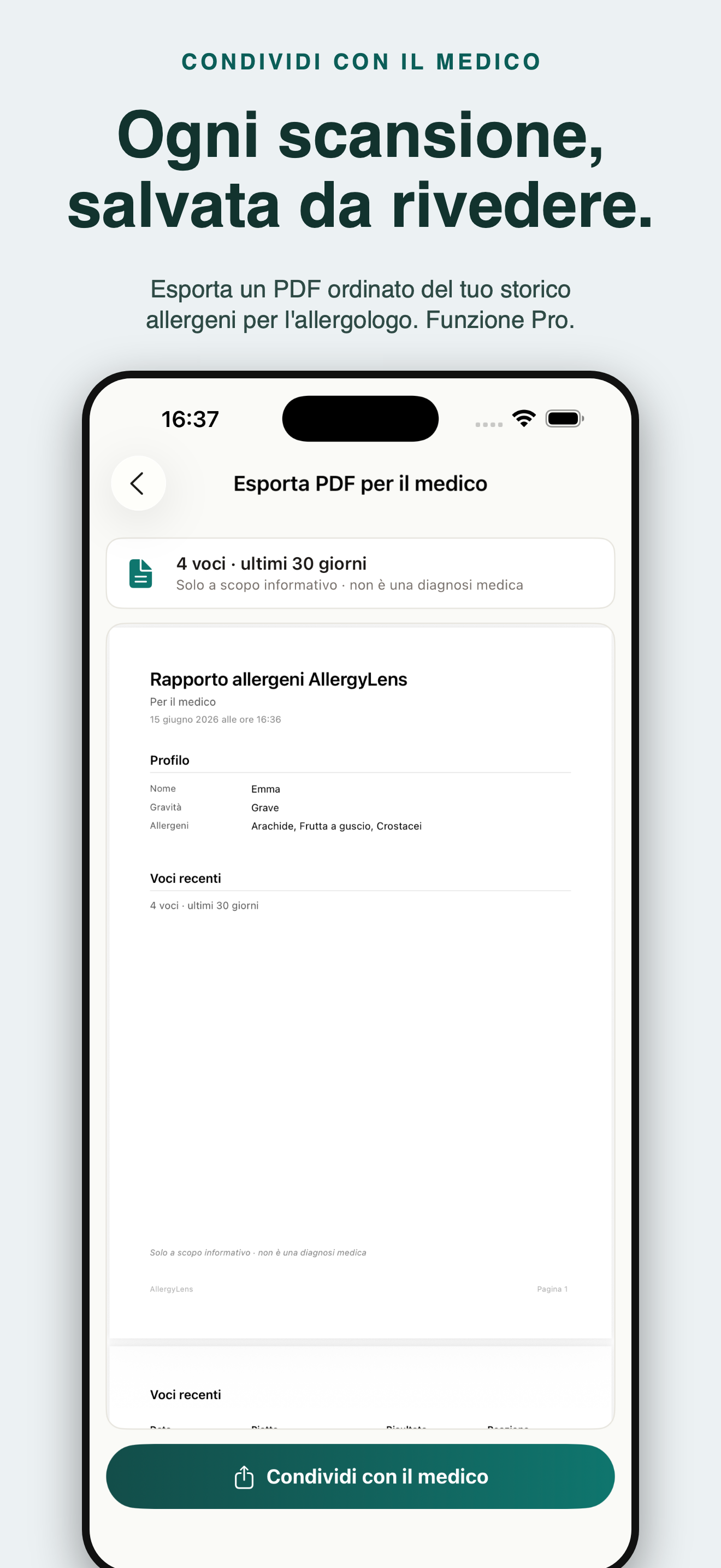 AllergyLens: scanner allergeni — 5