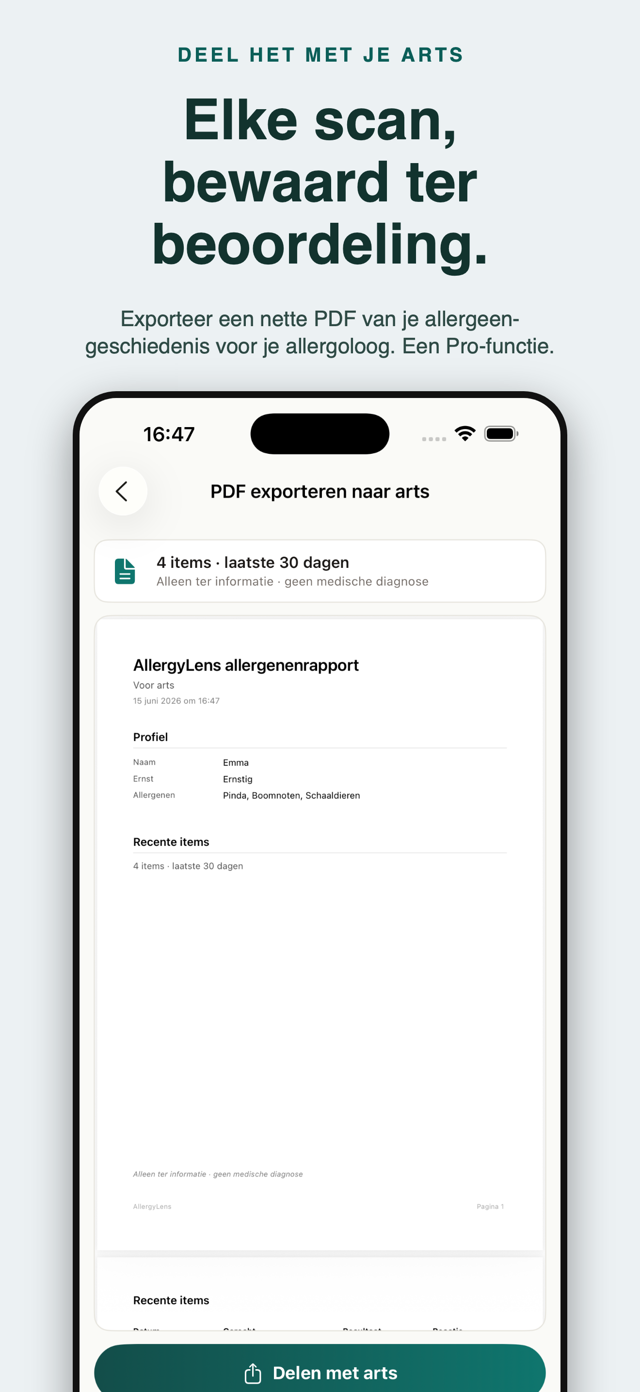AllergyLens: allergenenscanner — 5