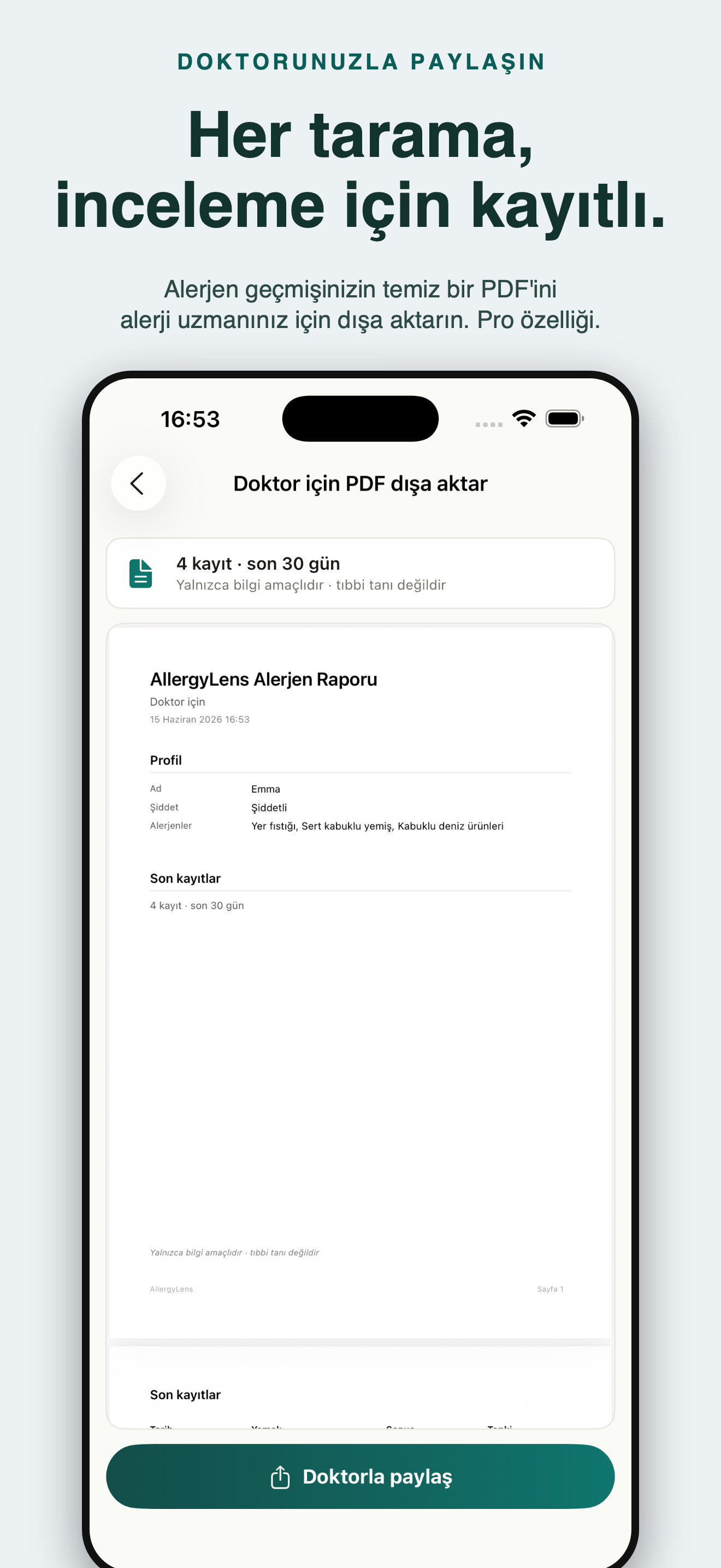 AllergyLens: Alerjen Tarayıcı — 5