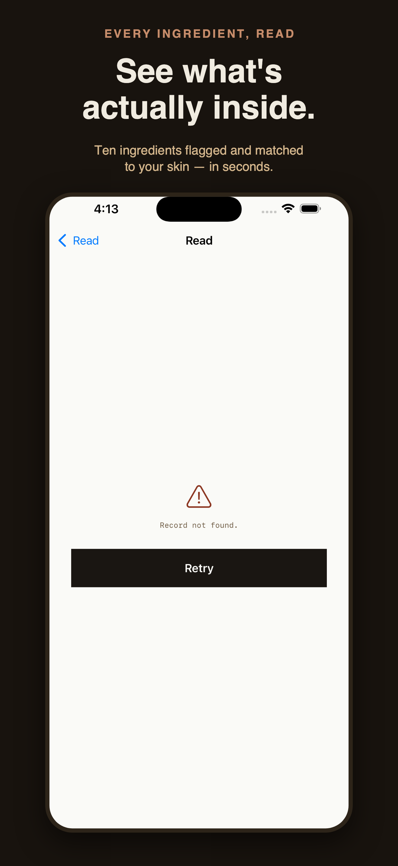 CosmeticLens: Ingredient Scan — 1