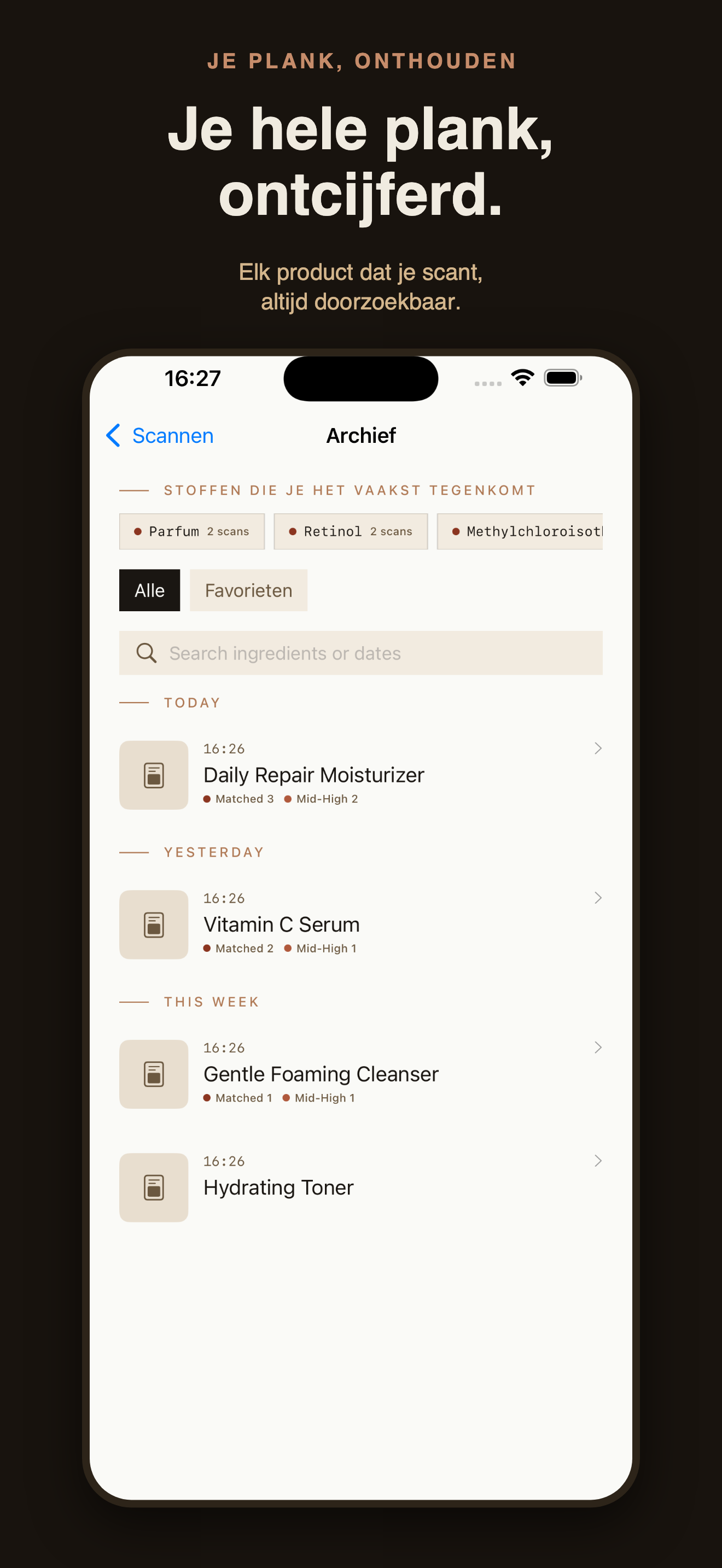 CosmeticLens: INCI-scanner — 2