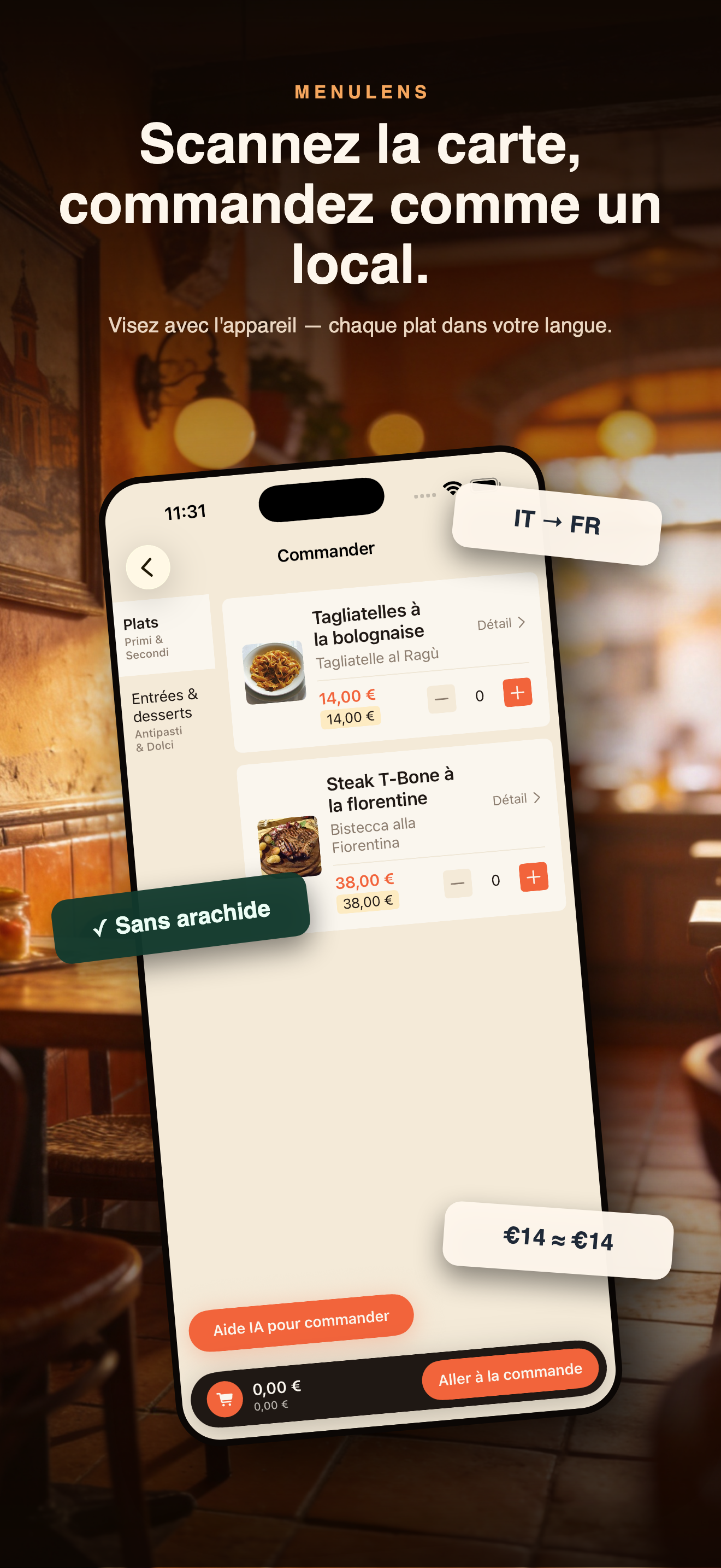 MenuLens-Traducteur de menu — 1