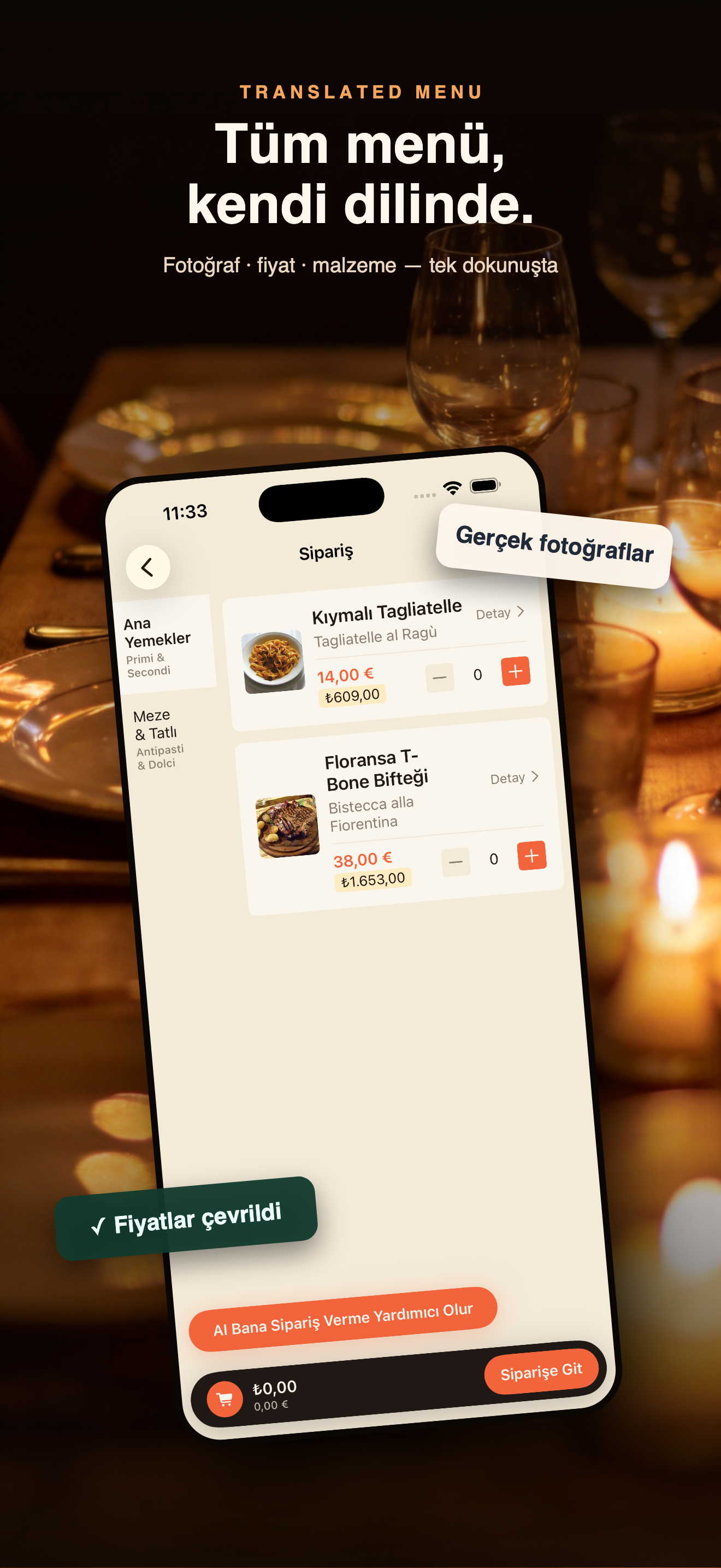 MenuLens-Yemek menüsü çevirici — 3