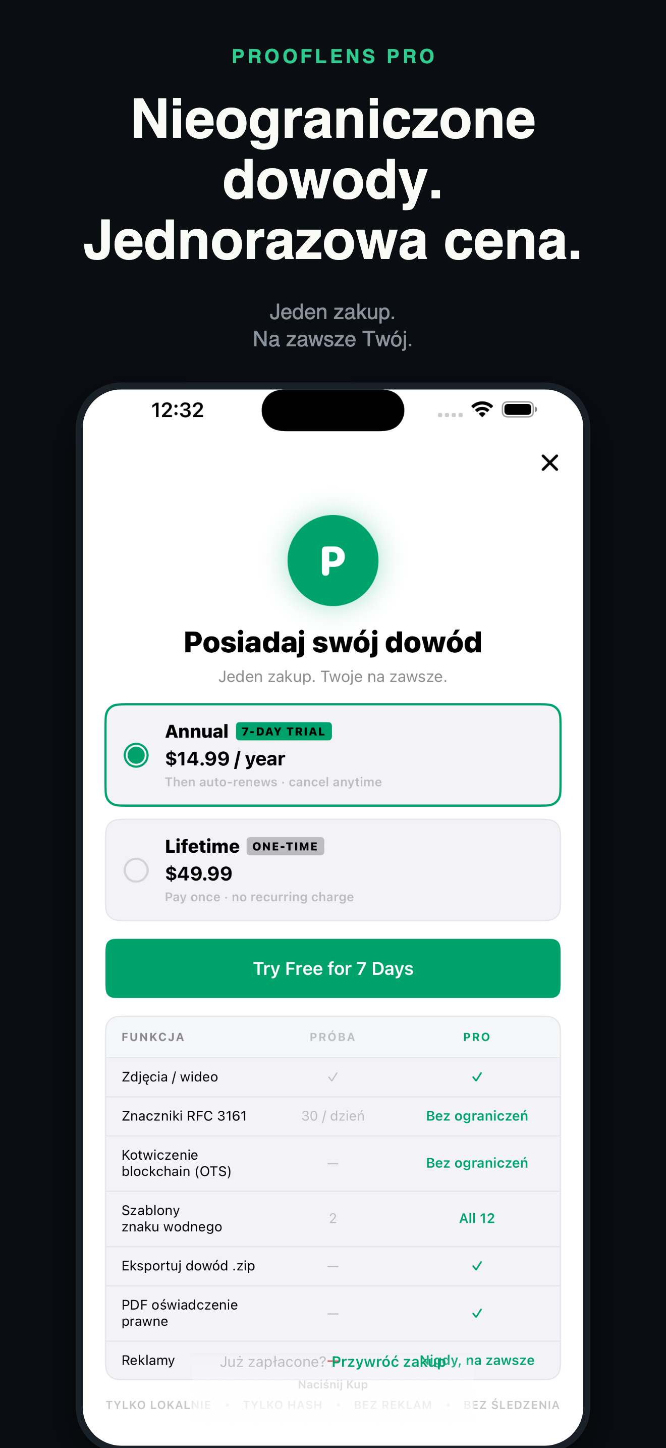 ProofLens-Niepodważalny Dowód — 5