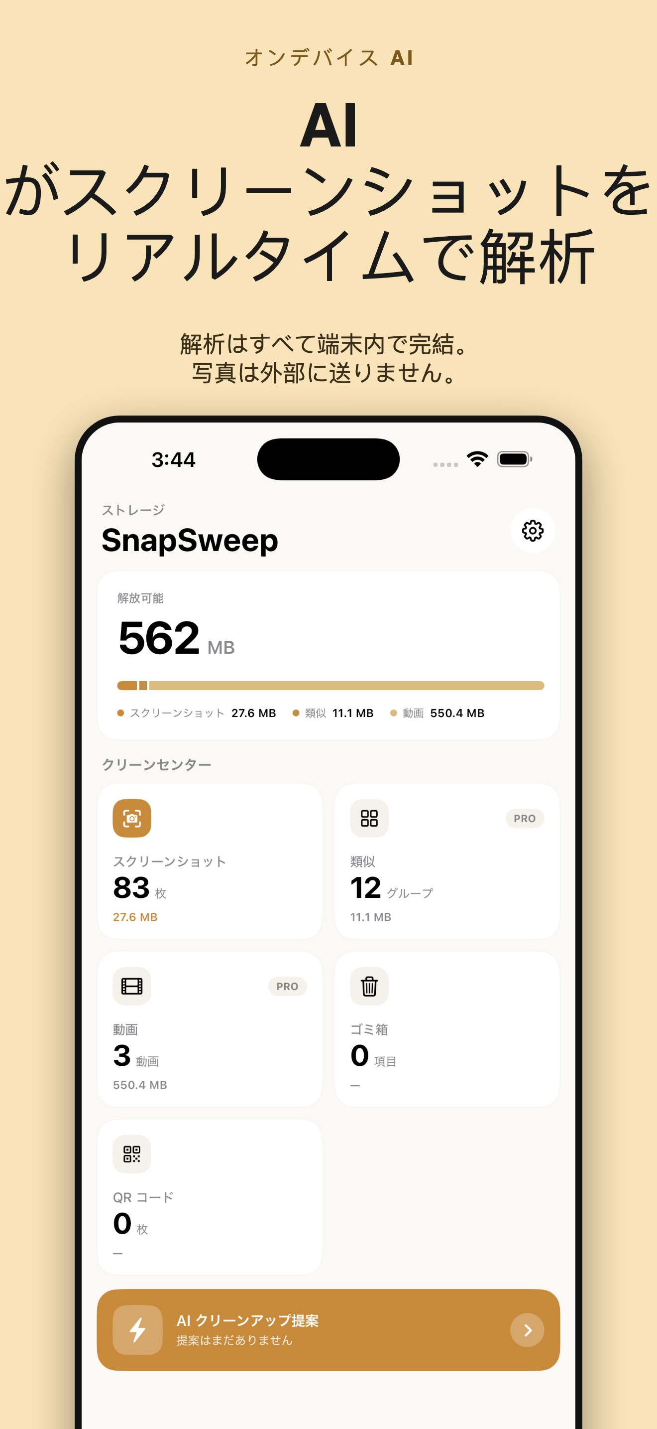 SnapSweep 写真整理 — 1