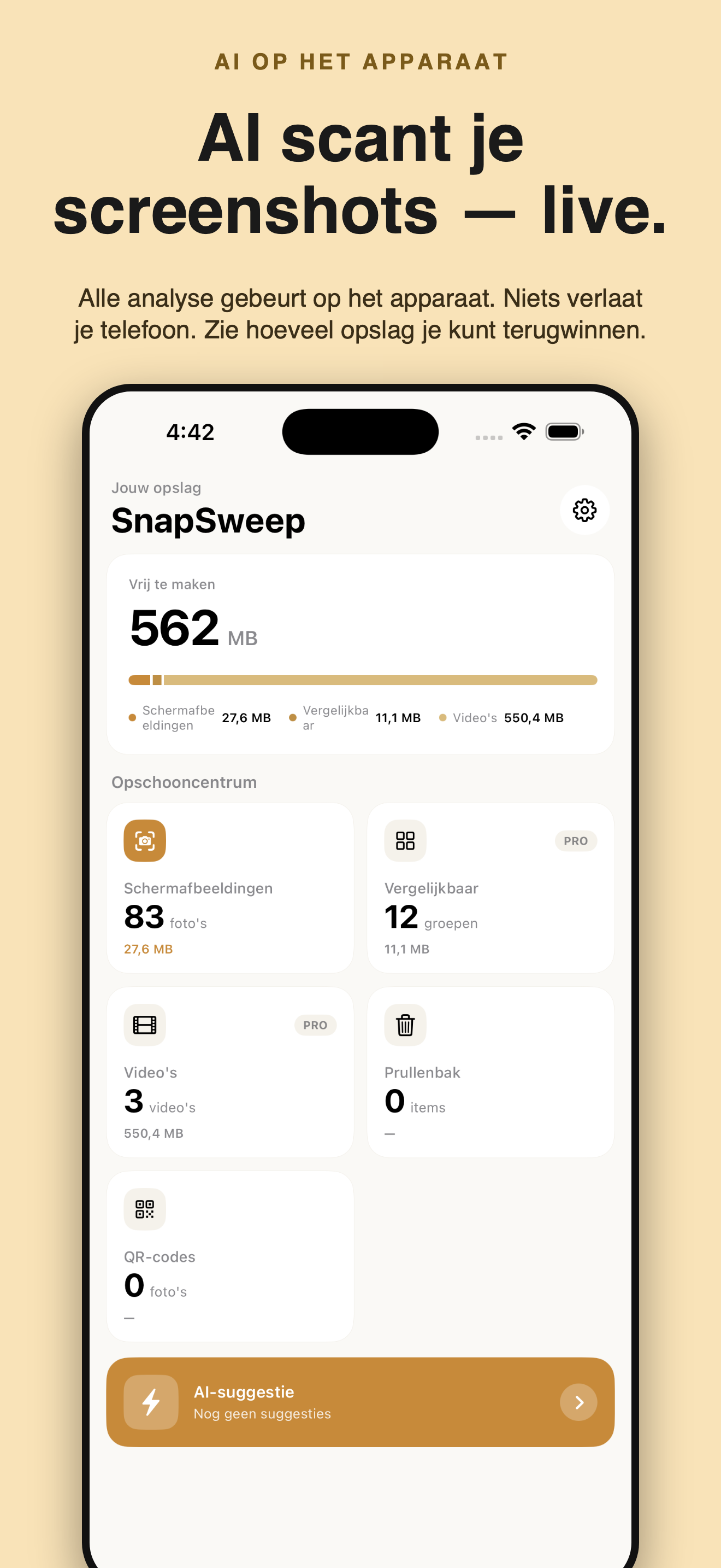 SnapSweep: foto's opruimen — 1