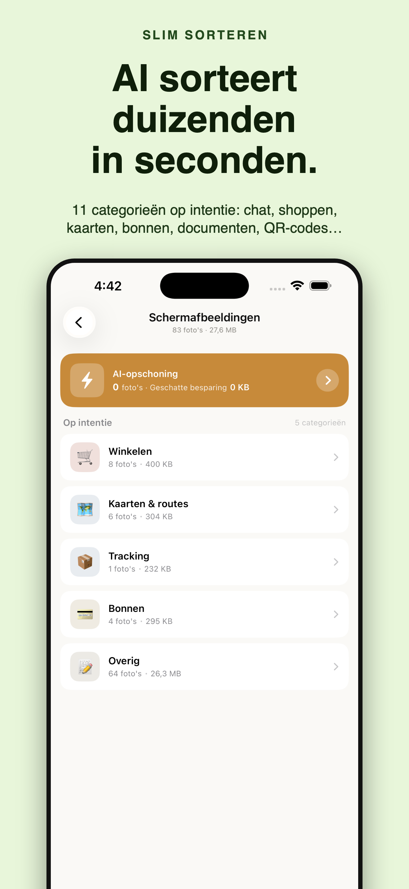SnapSweep: foto's opruimen — 2