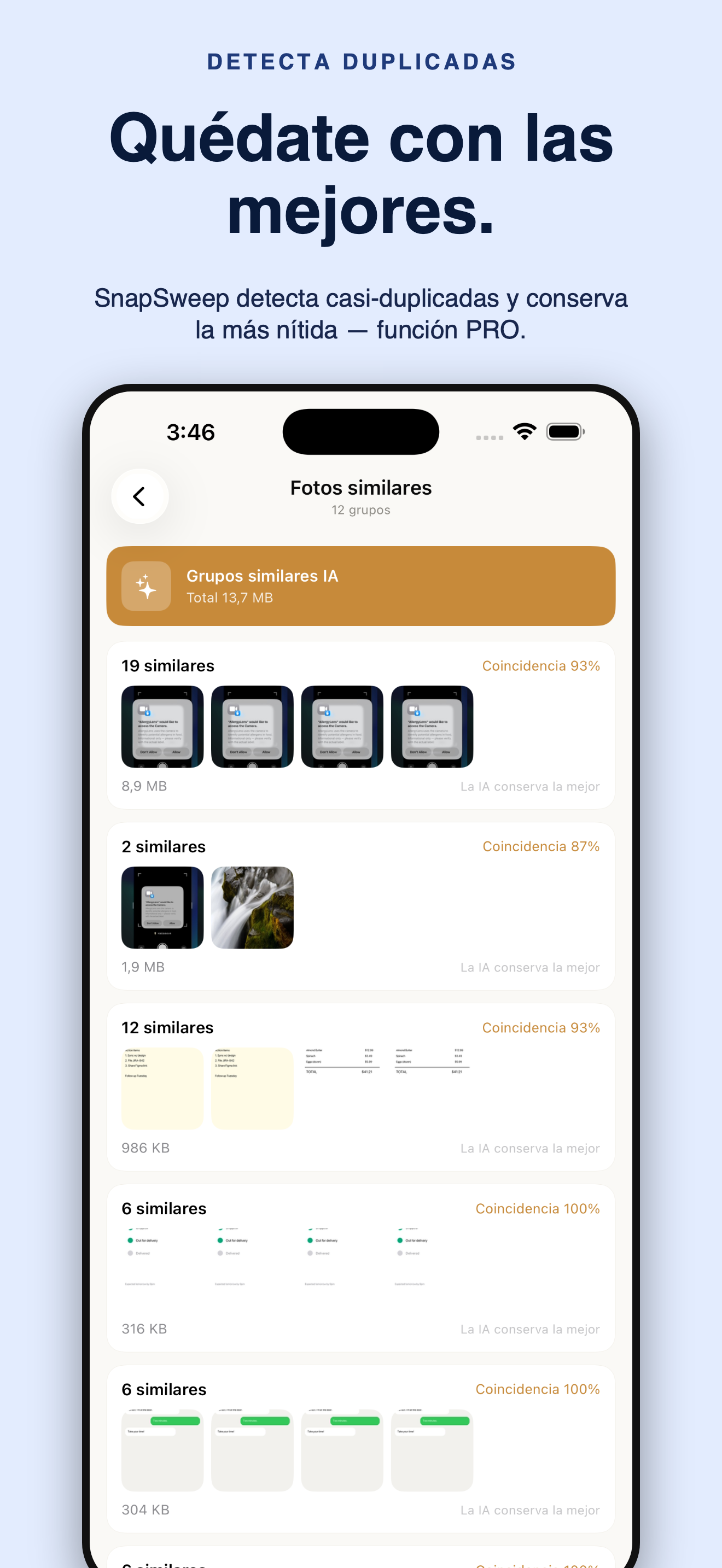 SnapSweep: limpiar fotos — 4