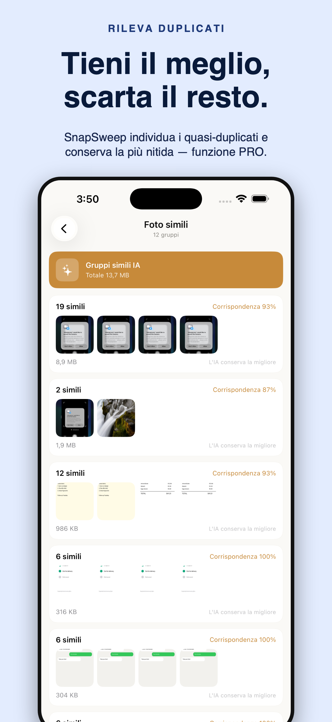 SnapSweep: pulisci foto — 4