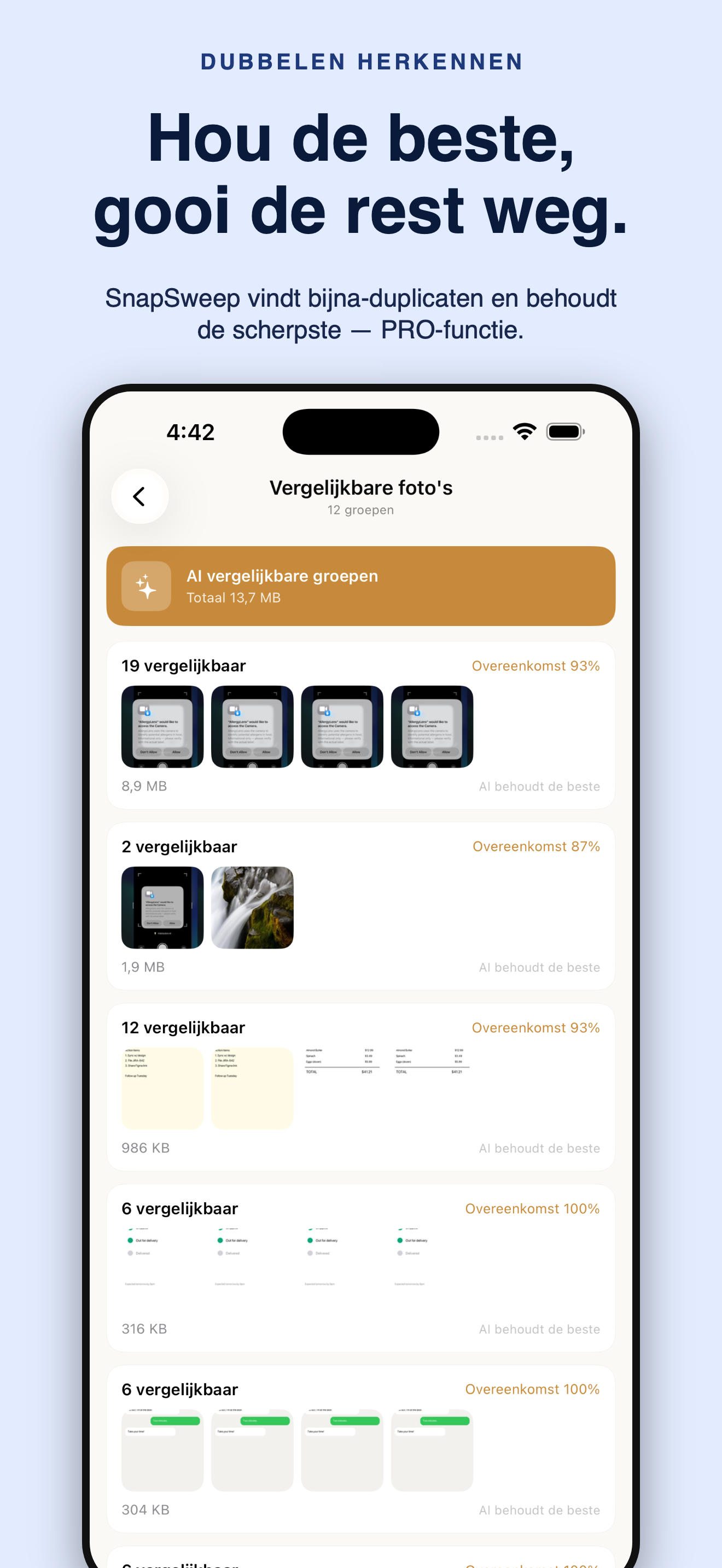 SnapSweep: foto's opruimen — 4
