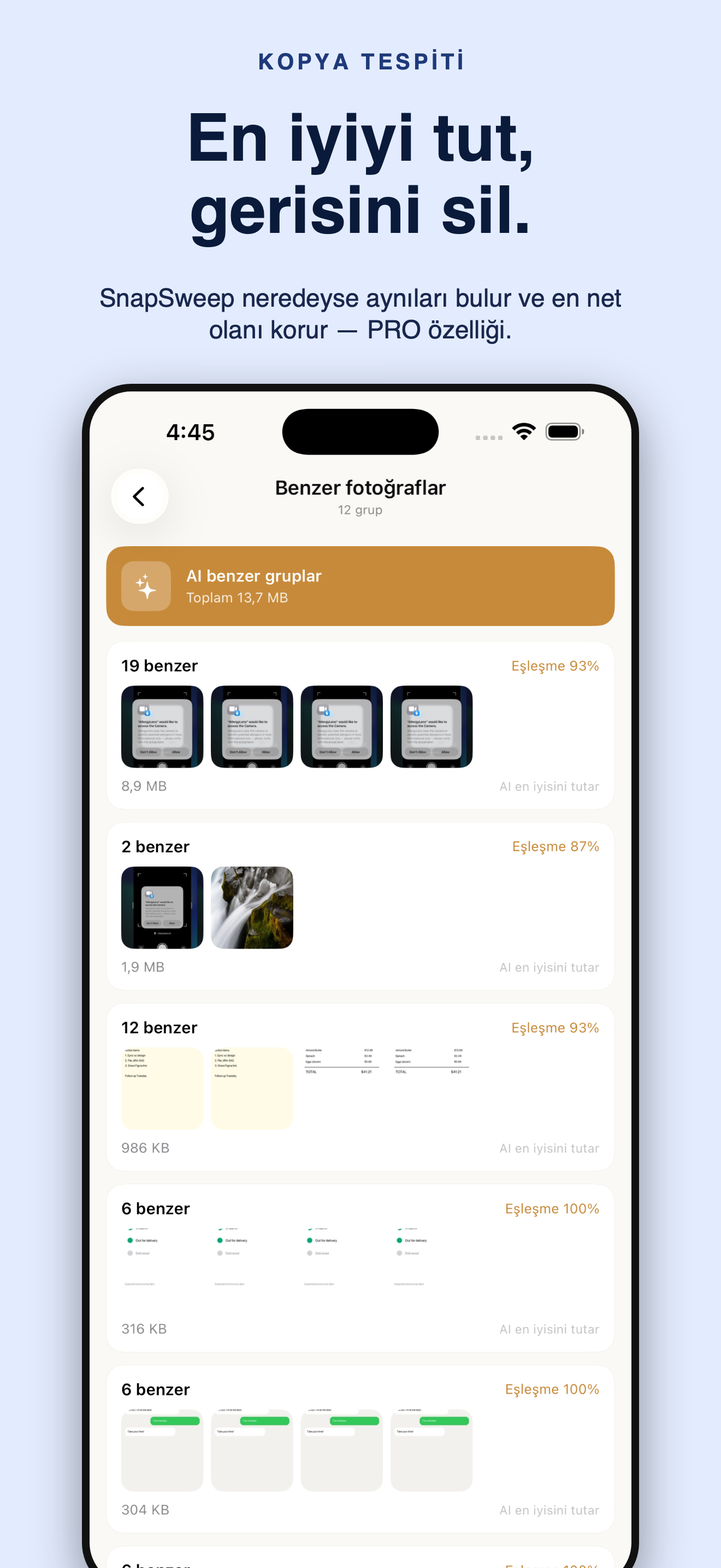 SnapSweep: foto temizliği — 4