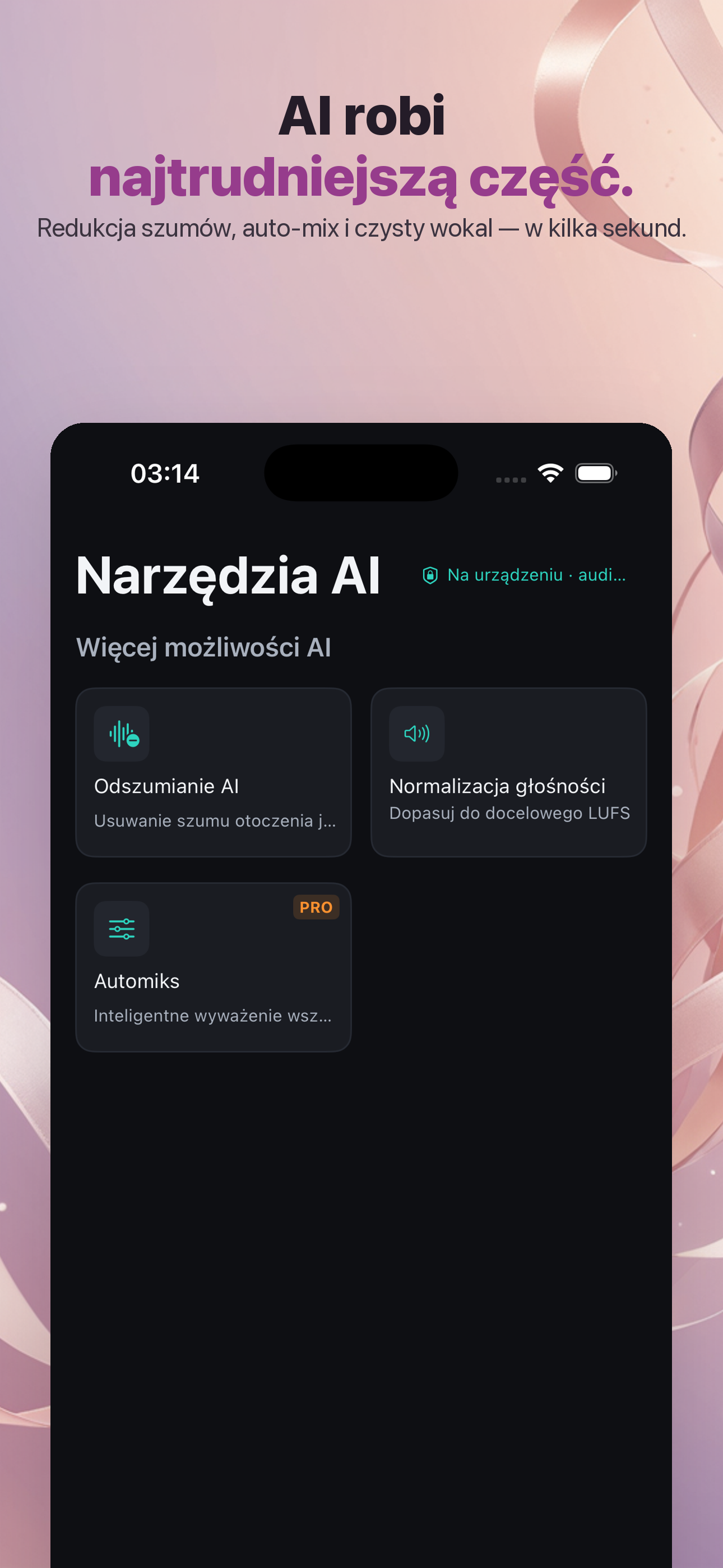WaveCraft-Studio Nagrań AI — 3