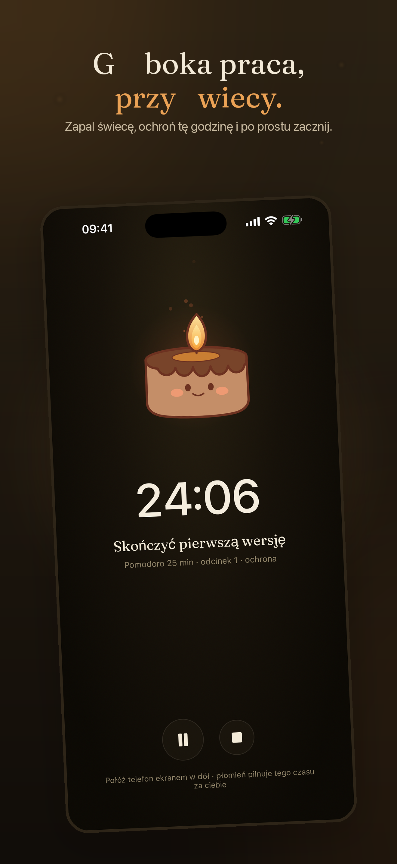 Wick: skupienie przy świecy — 1