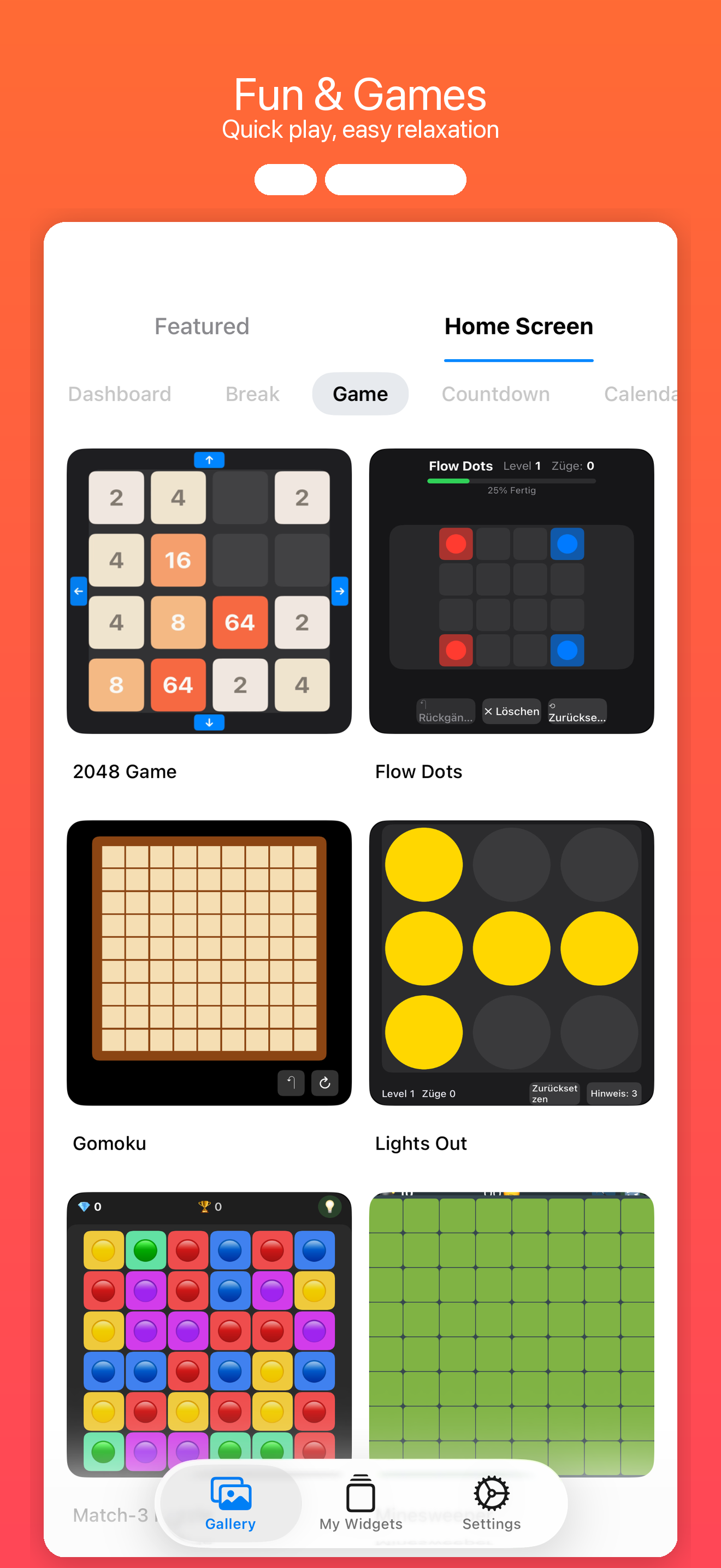 Craft Widgets — 2